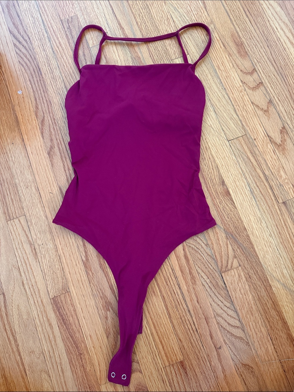 Garage Wine Spaghetti-Strap Bodysuit